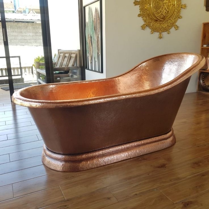 Bathtub Tembaga - Bak mandi tembaga handmade elegan.